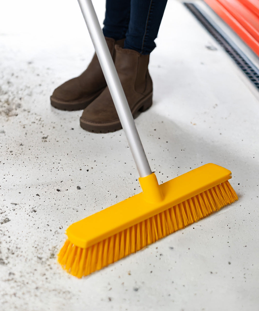 Everyday Wide Sweeping Broom 380mm - Yellow (Stiff)